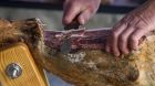 Schweinefleisch Stock Fleisch roh Messer Schwein Schinken Schweinefleisch Stock Fleisch roh Messer Schwein Schinken