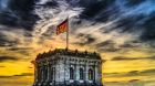 Bundestag Politik Stock Abend Deutschland Berlin Bundestag Politik Stock Abend Deutschland Berlin