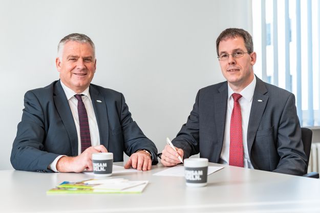 Ergebnis 2019 Die Geschäftsführer Markus Braun (l) und Mario Soose bei der Präsentation des Geschäftsberichts 2019.